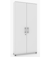 Szafa biurowa G 80 2d biała / szara zamykana na klucz rodo